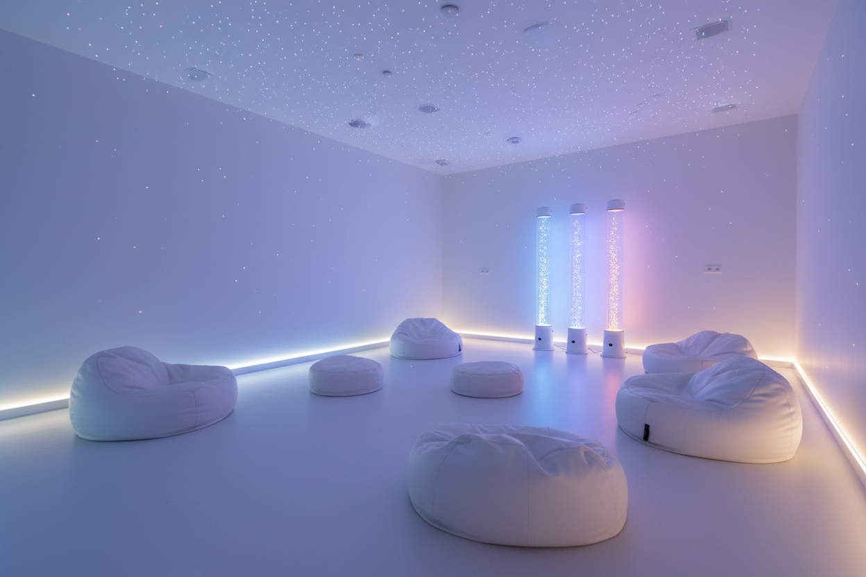 Calm sensory light space
