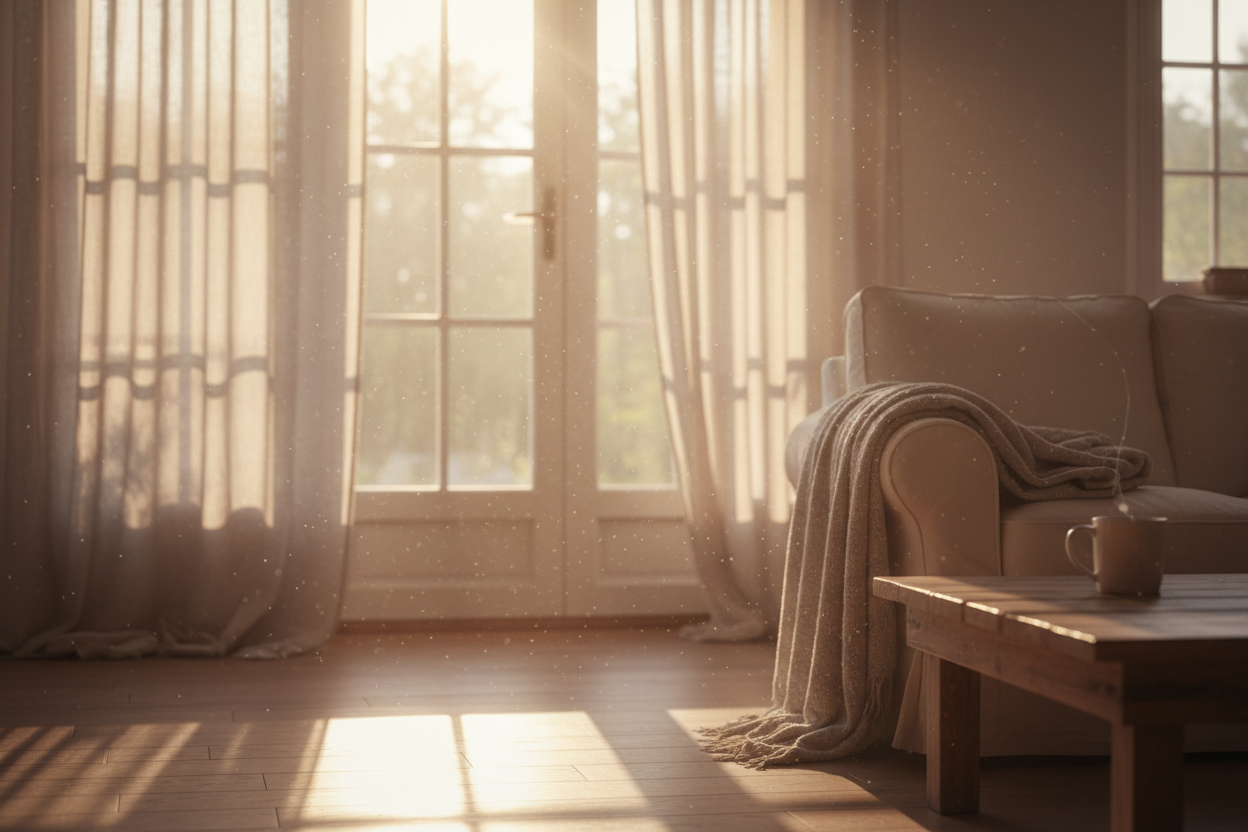 Soft light through a window